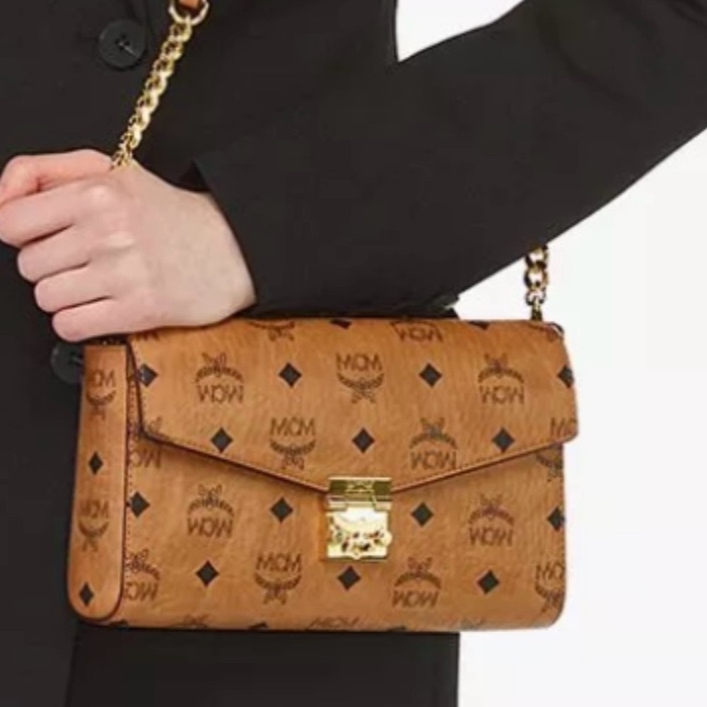 Authentic MCM Classic Brown Cross Body